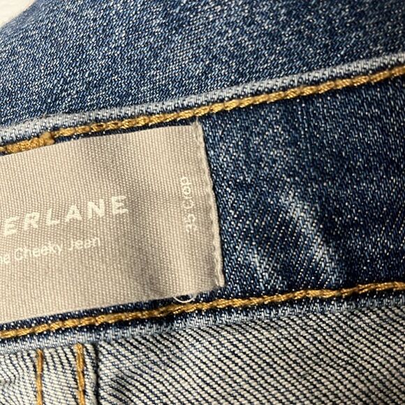Everlane The Cheeky Jean Crop Ankle Women’s 35 Waist Raw Hem Curvy - Picture 9 of 10